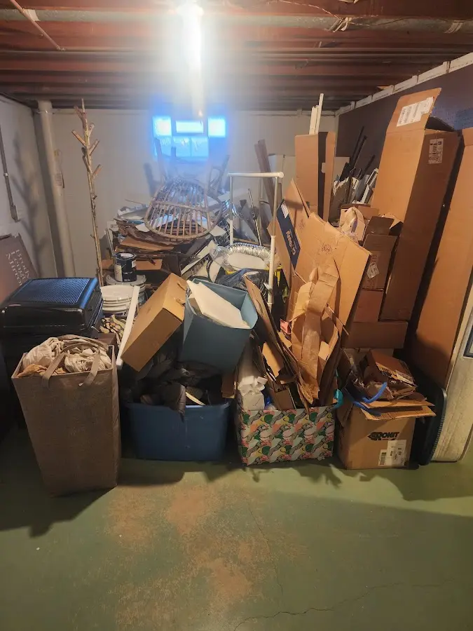 Roll-off dumpster container at job site for Yard Waste Dumpster Rental in Mount Plymouth